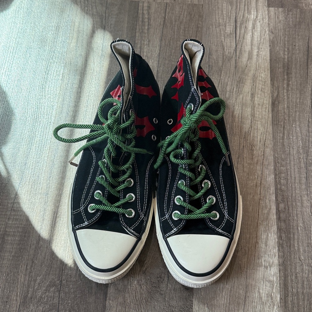 Men's Ammo-Stilo Size 10 Shoes Black/Red "Lost Too" Sole sneakers